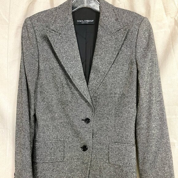 Authentic Dolce & Gabbana Jacket Blazer Sport Coat Textured Wool - Picture 1 of 5